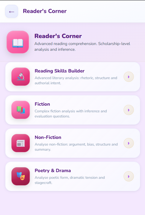 Reader's Corner
