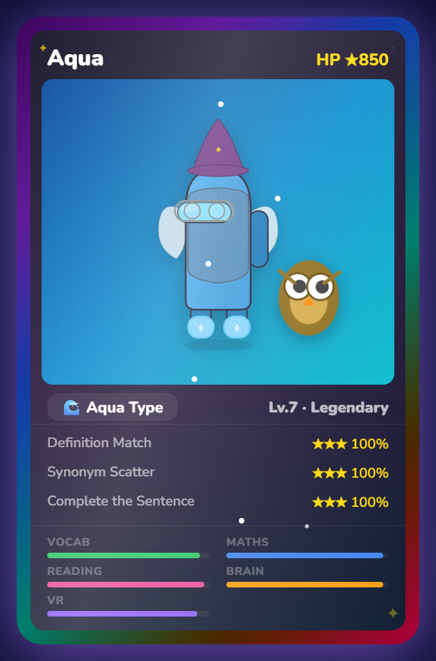 Scholar Card Aqua